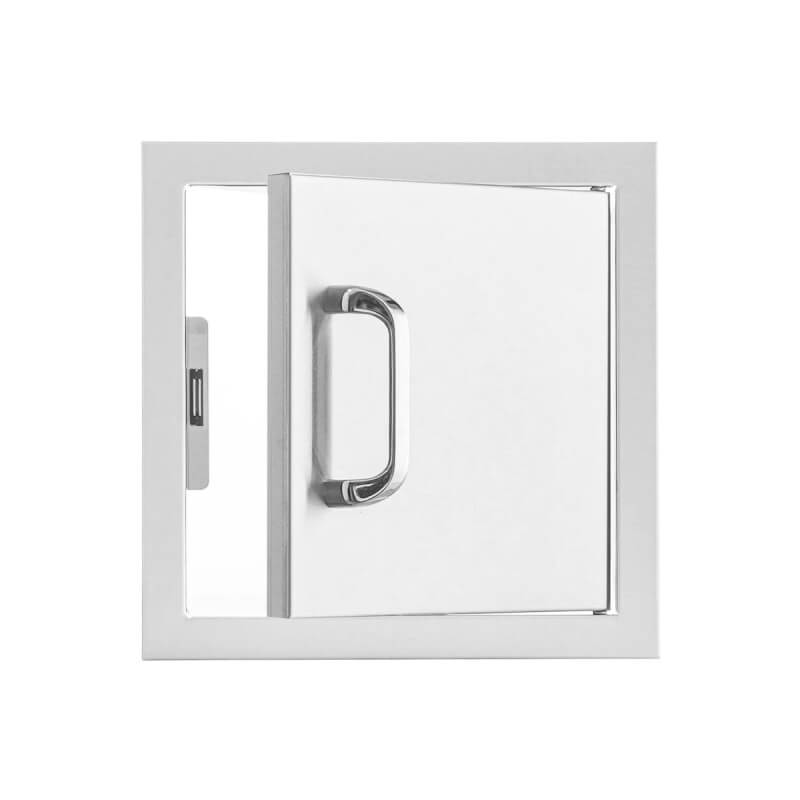 BBQ Generals Elite Series 12-Inch Stainless Steel Single Access Door - Traditional