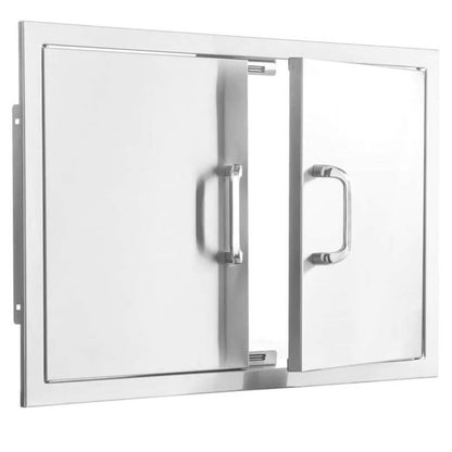 BBQ Generals Elite Series 32-Inch Stainless Steel Double Access Door - Traditional