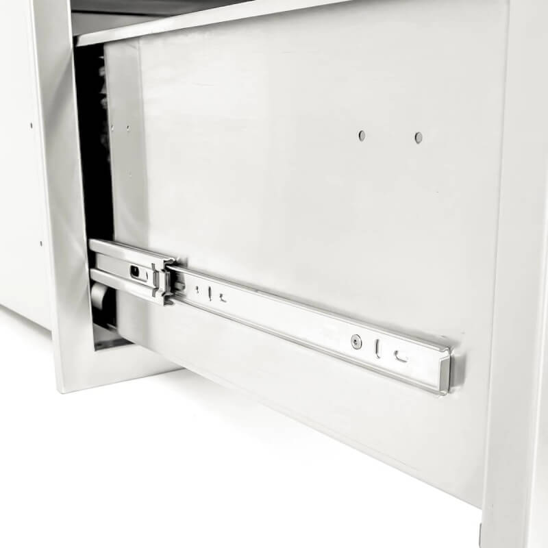 BBQ Generals Elite Series 30 X 15-Inch Stainless Steel Single Access Drawer - Traditional