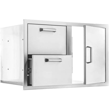 BBQ Generals Elite Series 32-Inch Access Door & Double Drawer Combo
