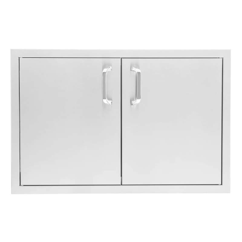 BBQ Generals Elite 260 Series 32-Inch Stainless Steel Sealed Dry Storage Pantry With Shelf - Traditional
