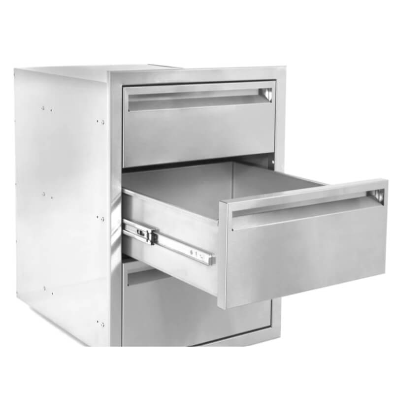 BBQ Generals Elite Series 16-Inch Triple Access Drawer
