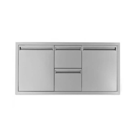 BBQ Generals Elite Series 42-Inch Door/Double Drawer w/ Trash Roll-Out Combo