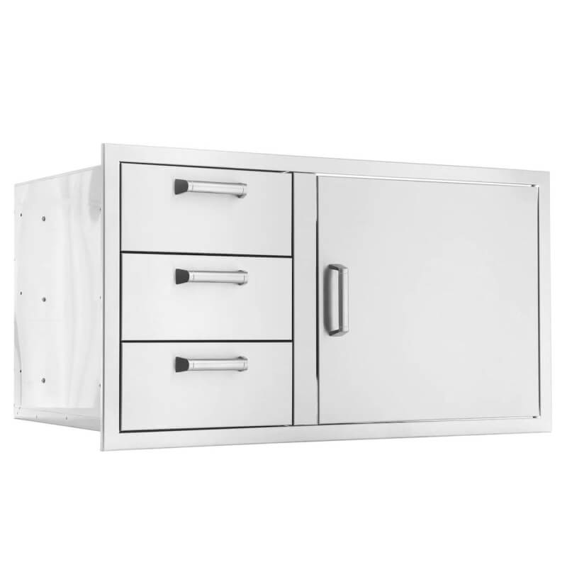 BBQ Generals Elite Series 39-Inch Access Door & Triple Drawer Combo