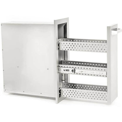 BBQ Generals Elite Series 8-Inch Stainless Steel Spice Rack