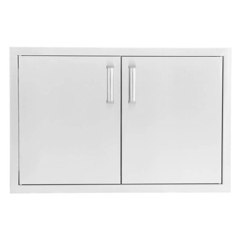 BBQ Generals Elite Series 32-Inch Stainless Steel Sealed Dry Storage Pantry With Shelf