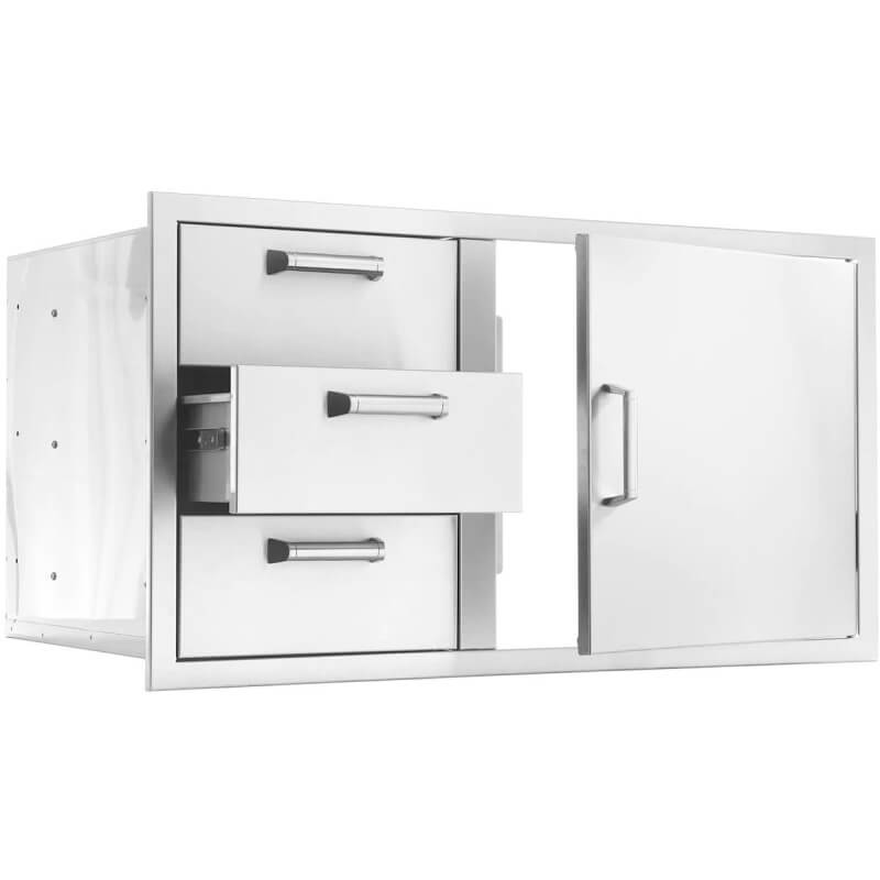 BBQ Generals Elite Series 39-Inch Access Door & Triple Drawer Combo