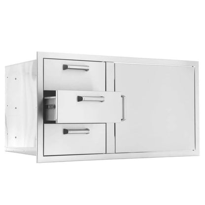 BBQ Generals Elite Series 39-Inch Access Door & Triple Drawer Combo