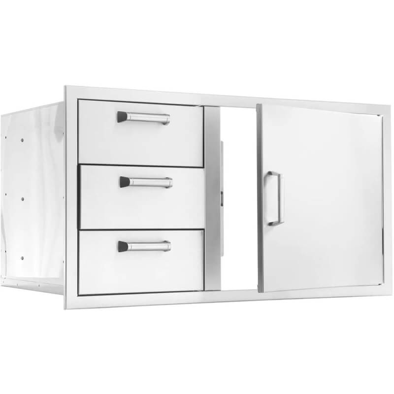 BBQ Generals Elite Series 39-Inch Access Door & Triple Drawer Combo