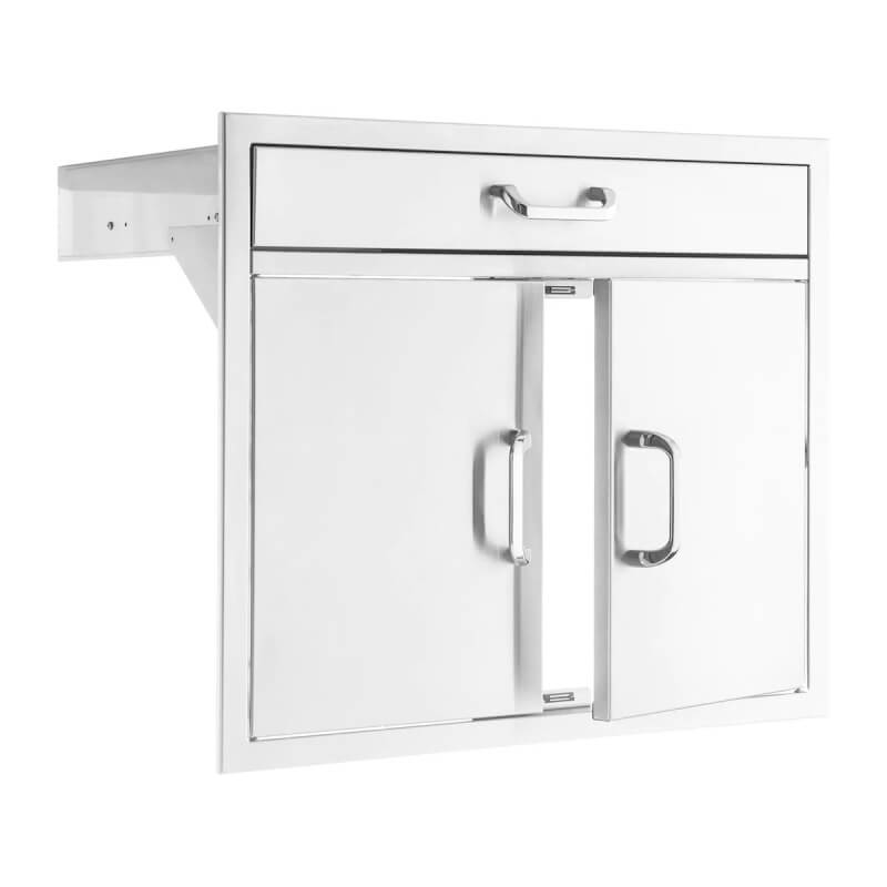 BBQ Generals Elite Series 30-Inch Double Door & Single Drawer Combo - Traditional