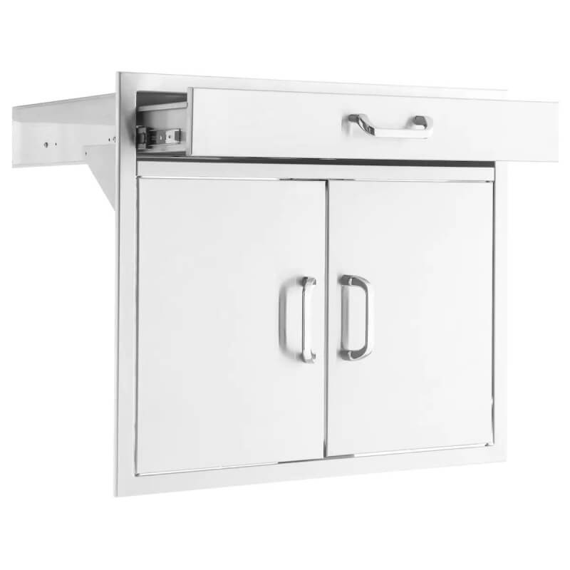BBQ Generals Elite Series 30-Inch Double Door & Single Drawer Combo - Traditional