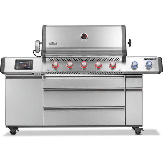 Napoleon Prestige Pro 665 Elite with smart Bluetooth technology freestanding gas grill