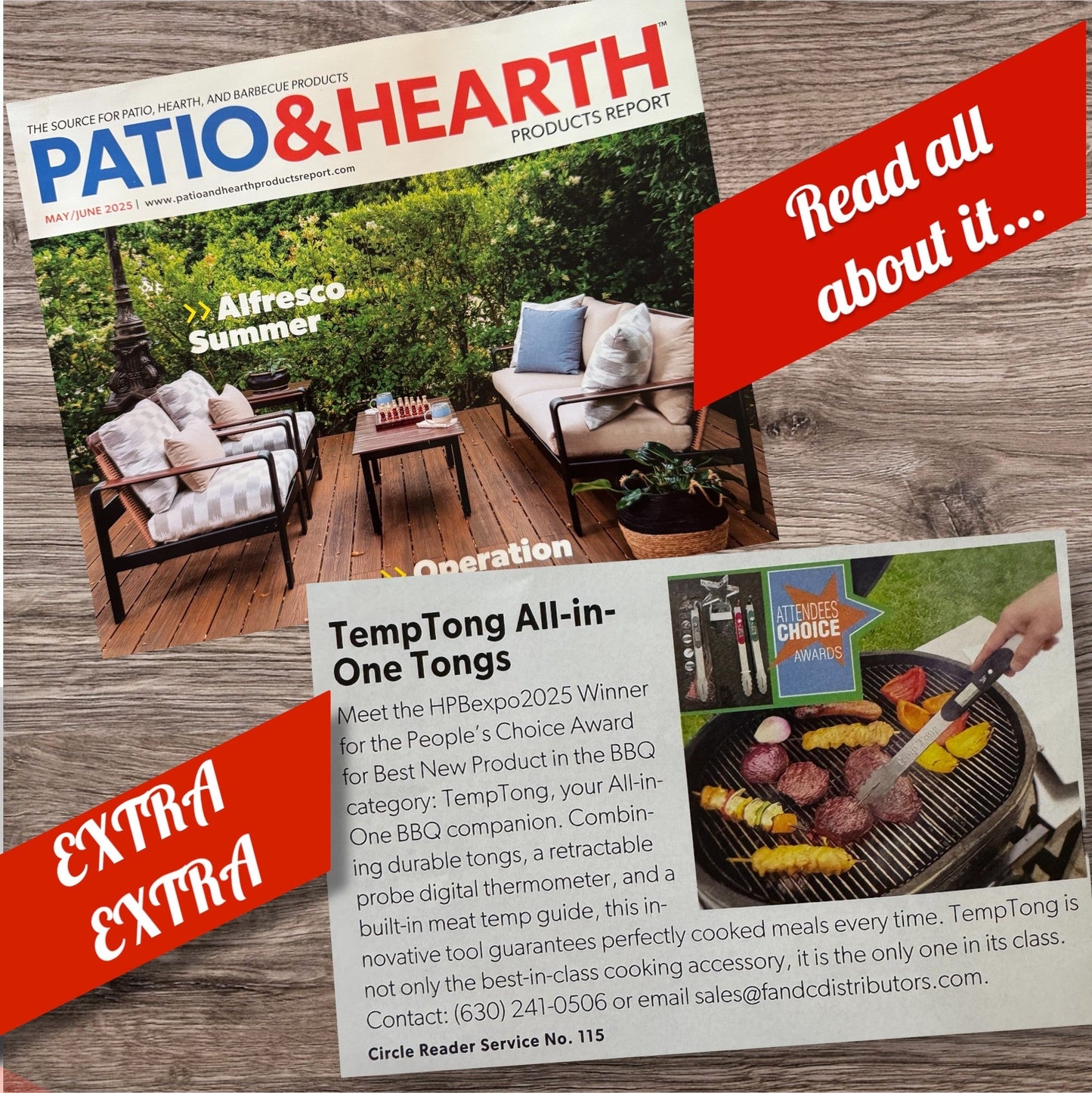 TempTong Temperature Reading Tongs