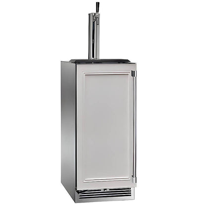 Perlick 15-Inch Signature Series Stainless Steel Panel Ready Outdoor Beverage Dispenser with Lock - HP15TO-4-2