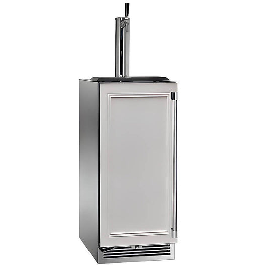 Perlick 15-Inch Signature Series Stainless Steel Panel Ready Outdoor Beverage Dispenser - HP15TO-4-2