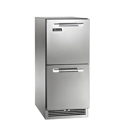 Perlick 15-Inch Signature Series Stainless Steel Drawer Outdoor Refrigerator with Lock - HP15RO-4-5DL