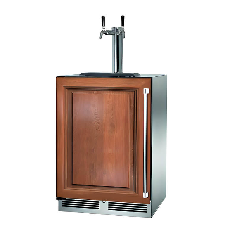 Perlick 24-Inch C-Series Panel Ready Double Tap Outdoor Beverage Dispenser - HC24TO-4-2