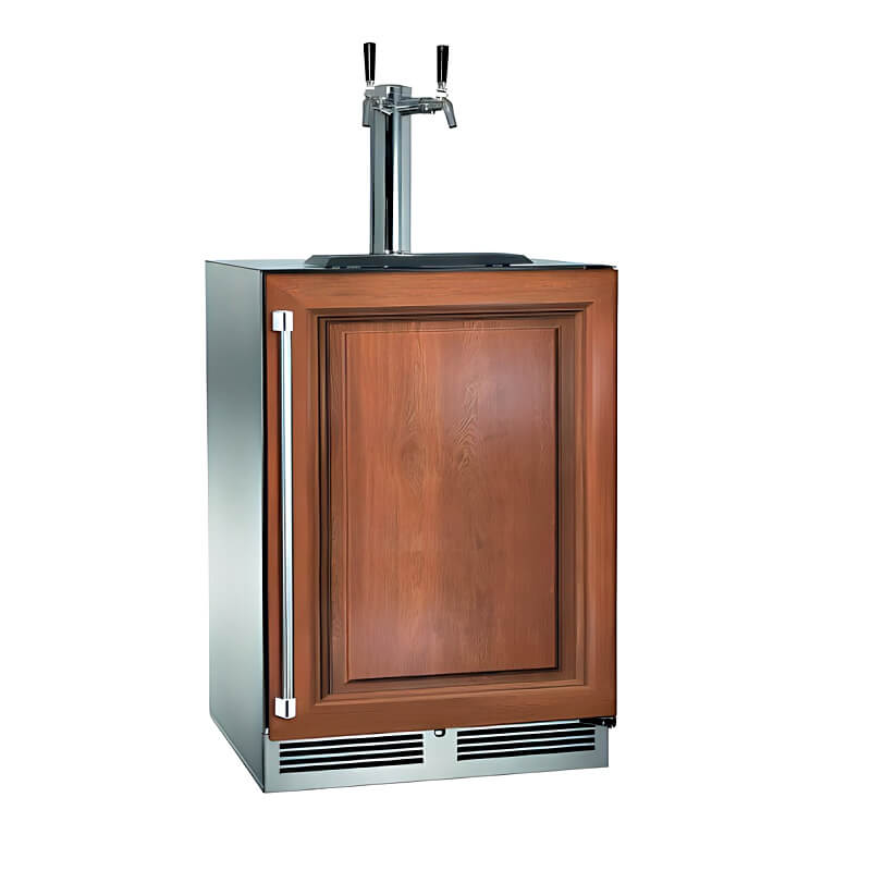Perlick 24-Inch C-Series Panel Ready Double Tap Outdoor Beverage Dispenser - HC24TO-4-2