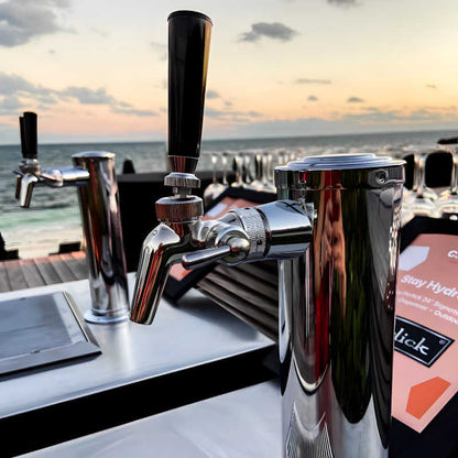 Perlick 24-Inch C-Series Stainless Steel Single Tap Outdoor Beverage Dispenser - HC24TO-4-1