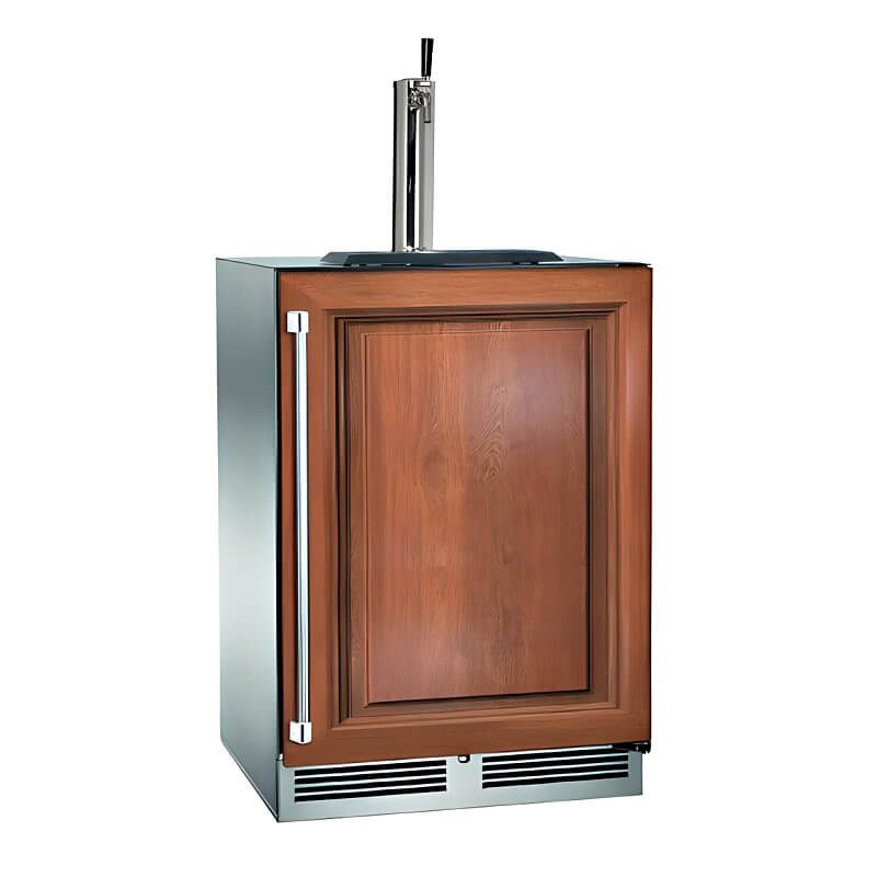 Perlick 24-Inch C-Series Panel Ready Single Tap Outdoor Beverage Dispenser w/ Lock - HC24TO-4-2
