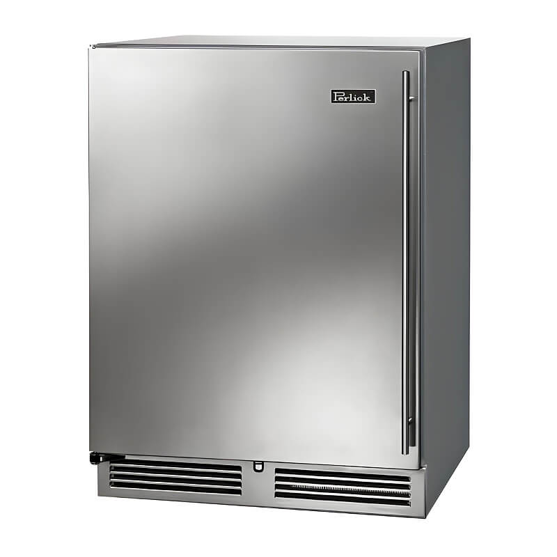 Perlick 24-Inch C-Series Stainless Steel Outdoor Refrigerator with Lock - HC24RO-4-1