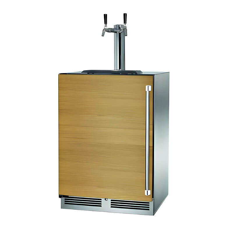 Perlick 24-Inch C-Series Panel Ready Double Tap Outdoor Beverage Dispenser - HC24TO-4-2