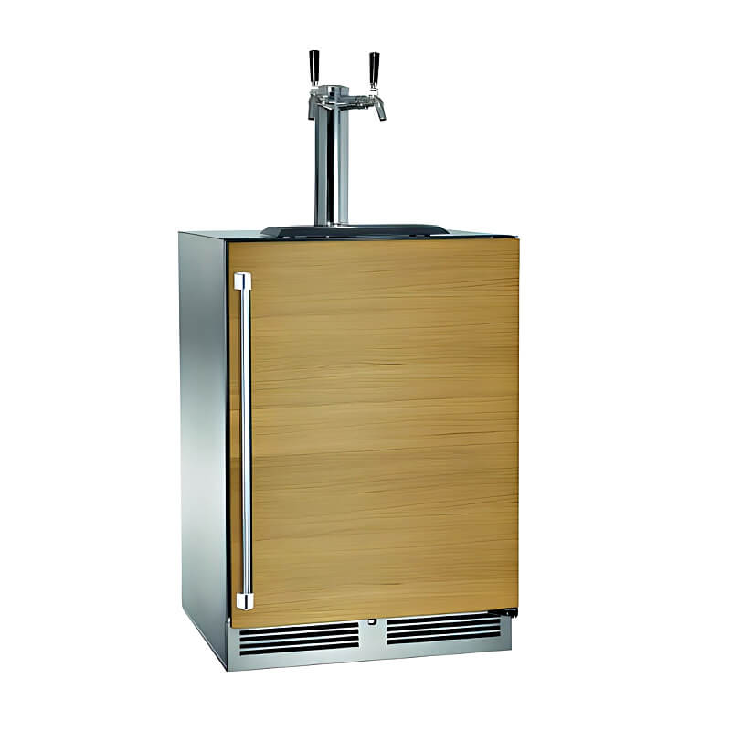 Perlick 24-Inch C-Series Panel Ready Double Tap Outdoor Beverage Dispenser - HC24TO-4-2