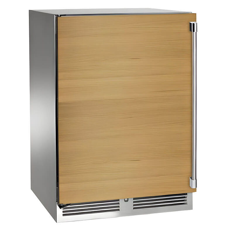 Perlick 24-Inch Signature Series Stainless Steel Panel Ready Outdoor Refrigerator with Lock - HP24RO-4-2