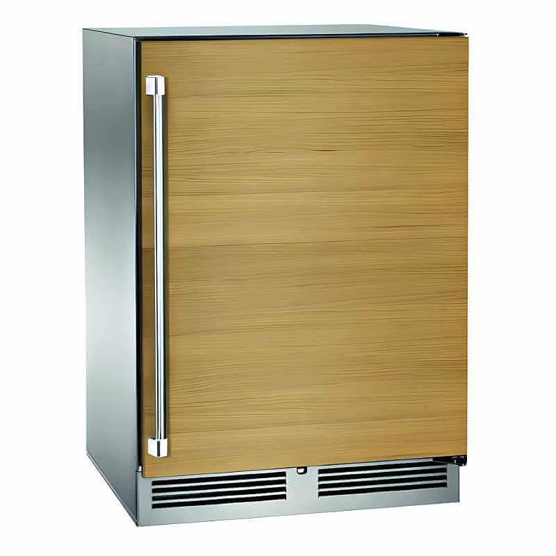 Perlick 24-Inch Signature Series Stainless Steel Panel Ready Outdoor Refrigerator with Lock - HP24RO-4-2