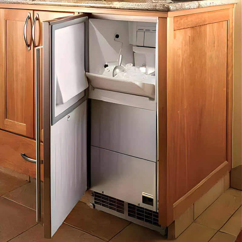 Perlick Signature Series Panel Ready 55 Lb. 15-Inch ADA-Compliant Outdoor Rated Ice Maker - H50IMW-AD