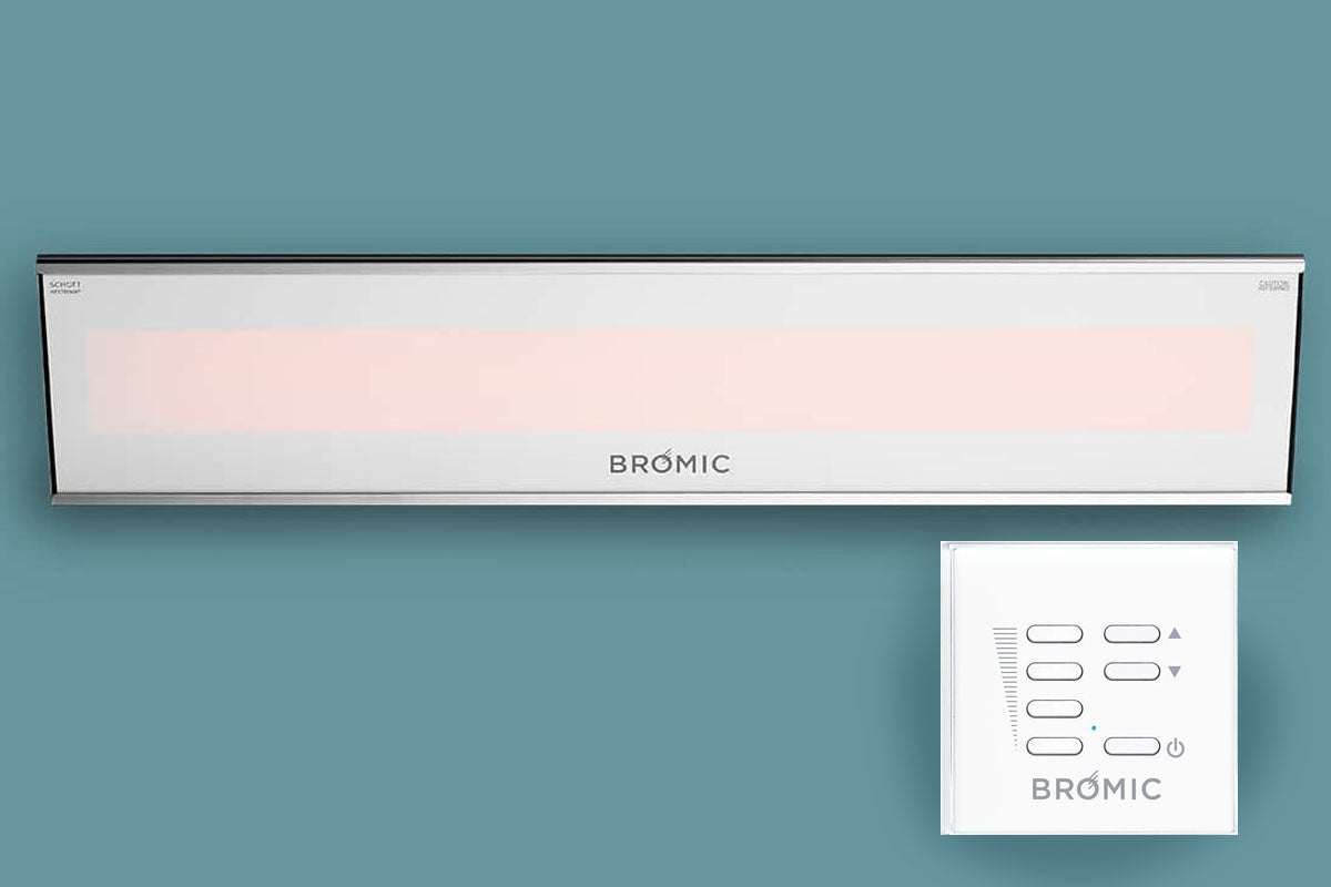 Bromic Platinum Marine Smart-Heat 4500 Watt Radiant Infrared Outdoor Electric Heater | White | 240V