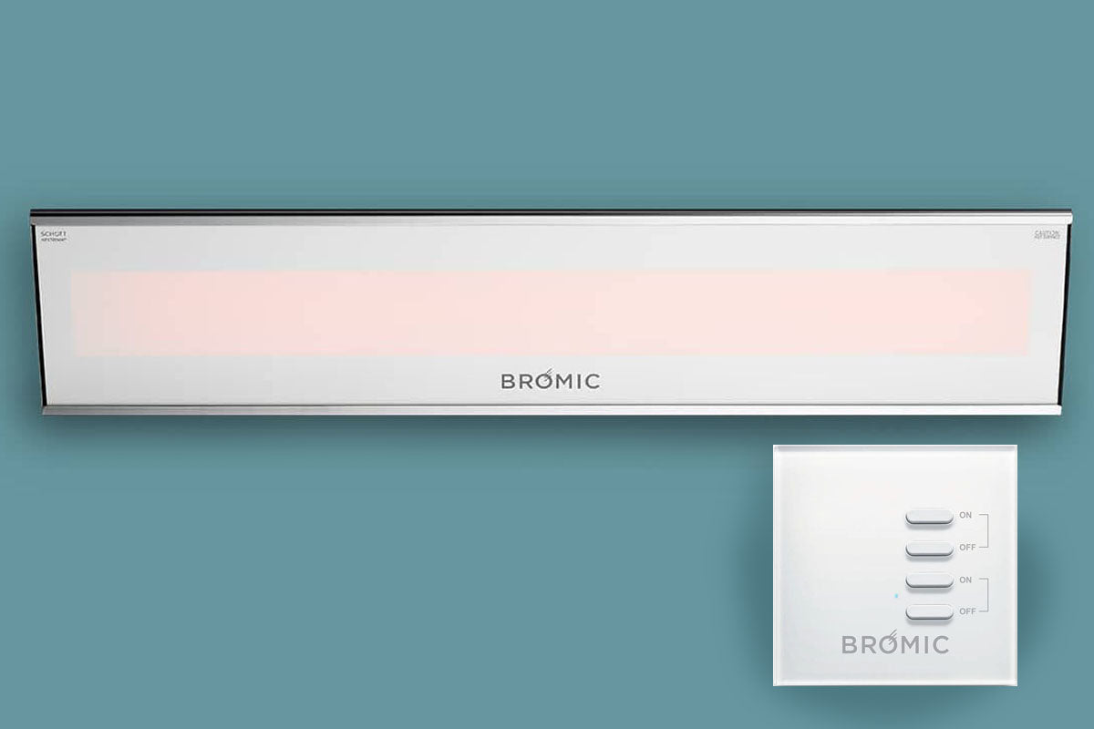 Bromic Platinum Smart-Heat 4500 Watt Radiant Infrared Outdoor Electric Heater | White | 208V