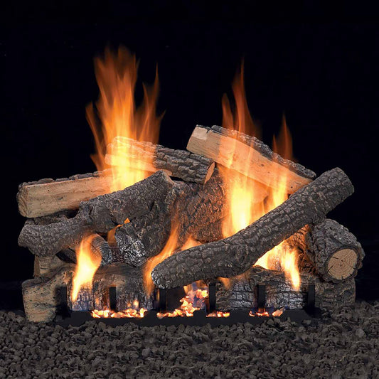 Empire Ponderosa Vented Refractory Complete Fireplace Gas Log Set