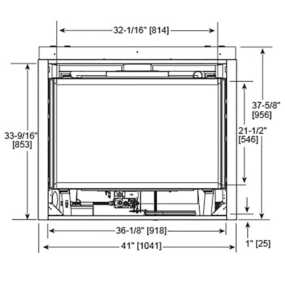 Majestic Quartz 36-Inch Direct Vent Gas Fireplace - QUARTZ36IFT