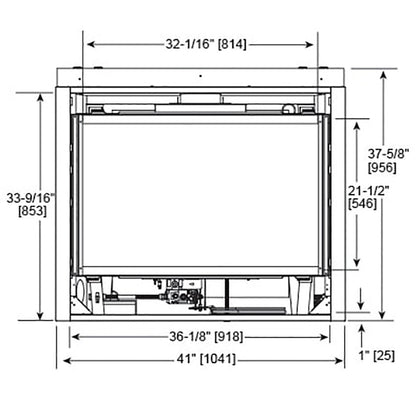 Majestic Quartz 36-Inch Direct Vent Gas Fireplace - QUARTZ36IFT