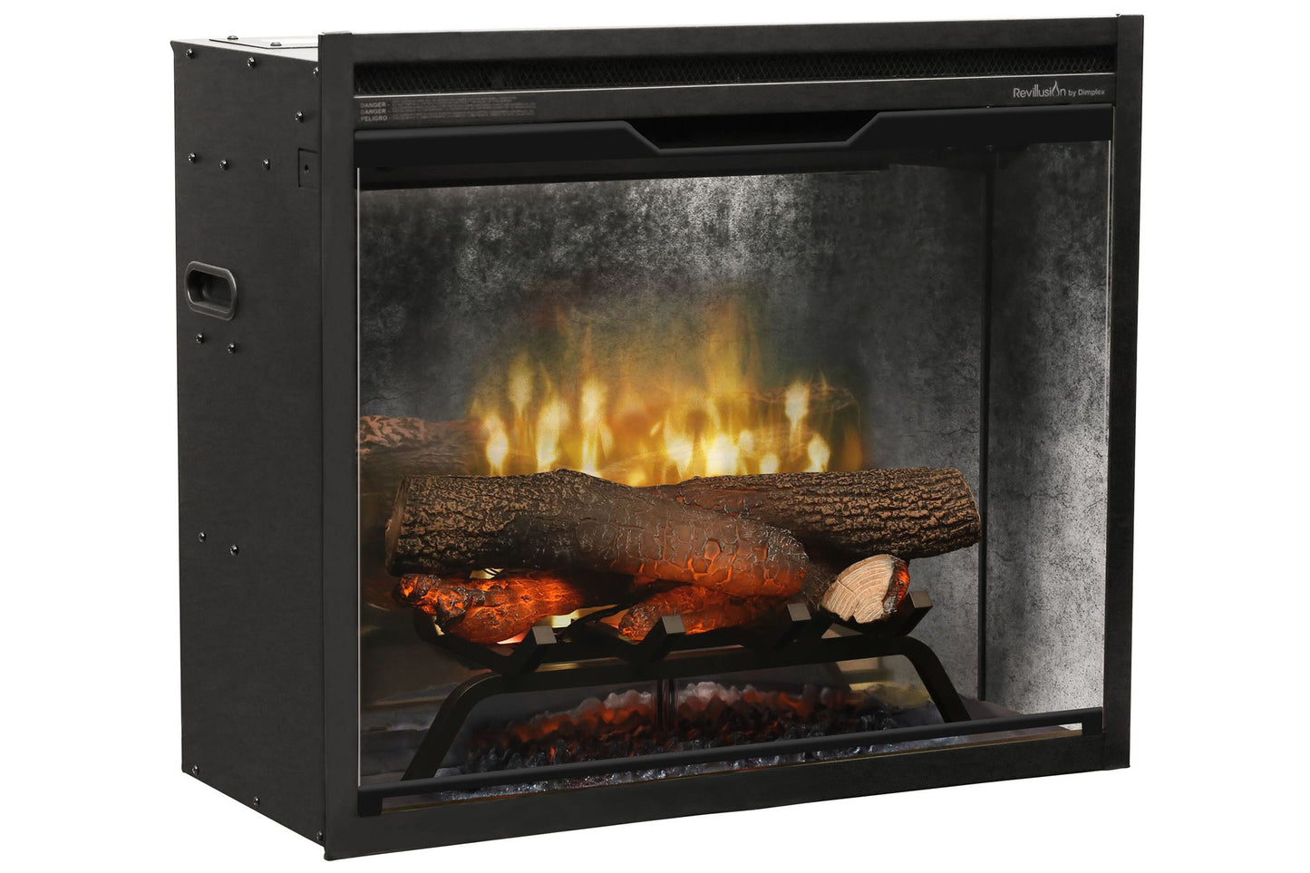 Dimplex Revillusion 24 inch Built-In Electric Firebox | Weathered Concrete