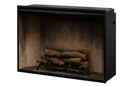 New Dimplex Revillusion 42 inch Built-In Electric Firebox w/ Glass and Plug Kit | Weathered Concrete