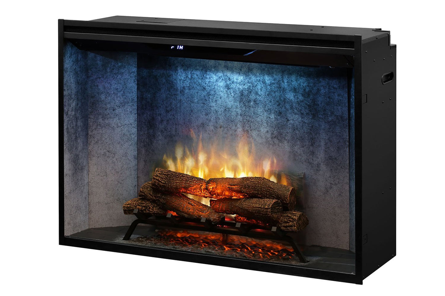 New Dimplex Revillusion 42 inch Built-In Electric Firebox w/ Glass and Plug Kit | Weathered Concrete