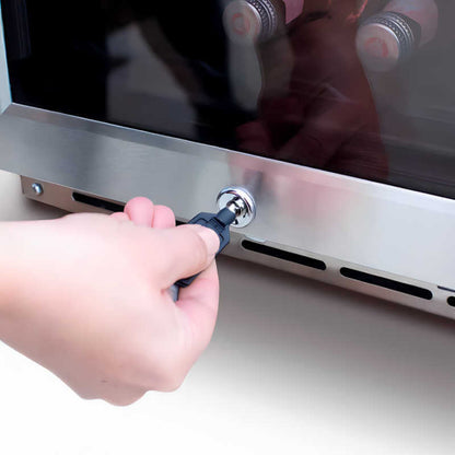 RCS 15-Inch 3.2 Cu. Ft. Outdoor Rated Stainless Steel Refrigerator With Glass Window - REFR5