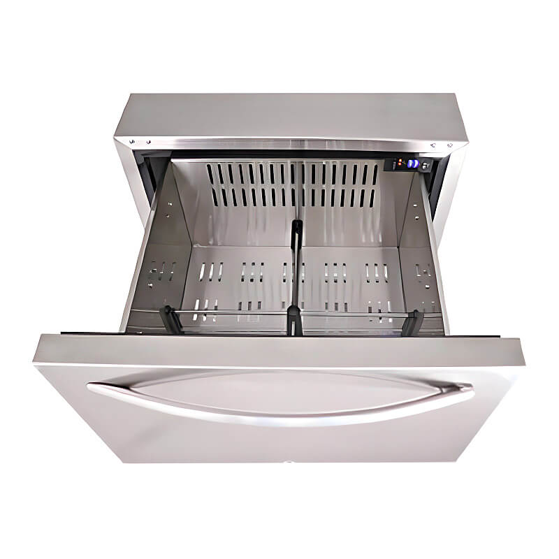 RCS 24-Inch 5.2 Cu. Ft. Outdoor Rated Dual Drawer Compact Refrigerator - REFR4