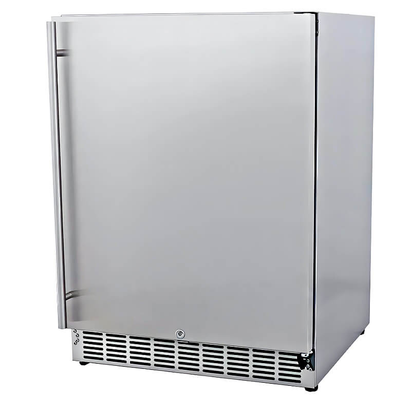 Rectangular Refrigirator RCS 26-Inch 5.01 Cu. Ft. Outdoor Rated Stainless Steel Compact Refrige ...