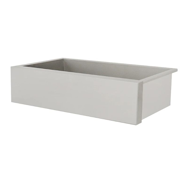 RCS 32-Inch Outdoor Farm House Stainless Steel Sink With Hold and Cold Faucet - RSNK3