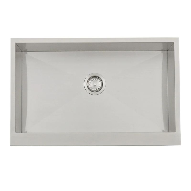 RCS 32-Inch Outdoor Farm House Stainless Steel Sink With Hold and Cold Faucet - RSNK3