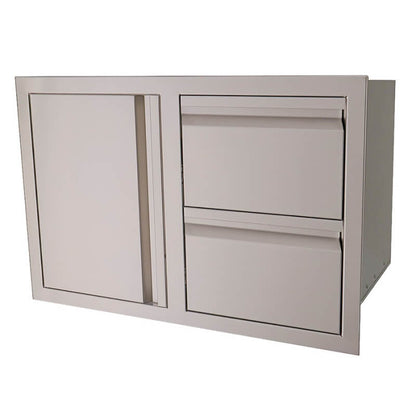 RCS 33-Inch Double Drawers With Single Door Combo - VDC1SC