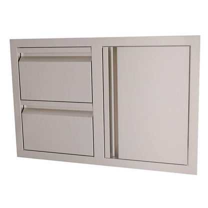RCS 33-Inch Double Drawers With Single Door Combo - VDC1SC