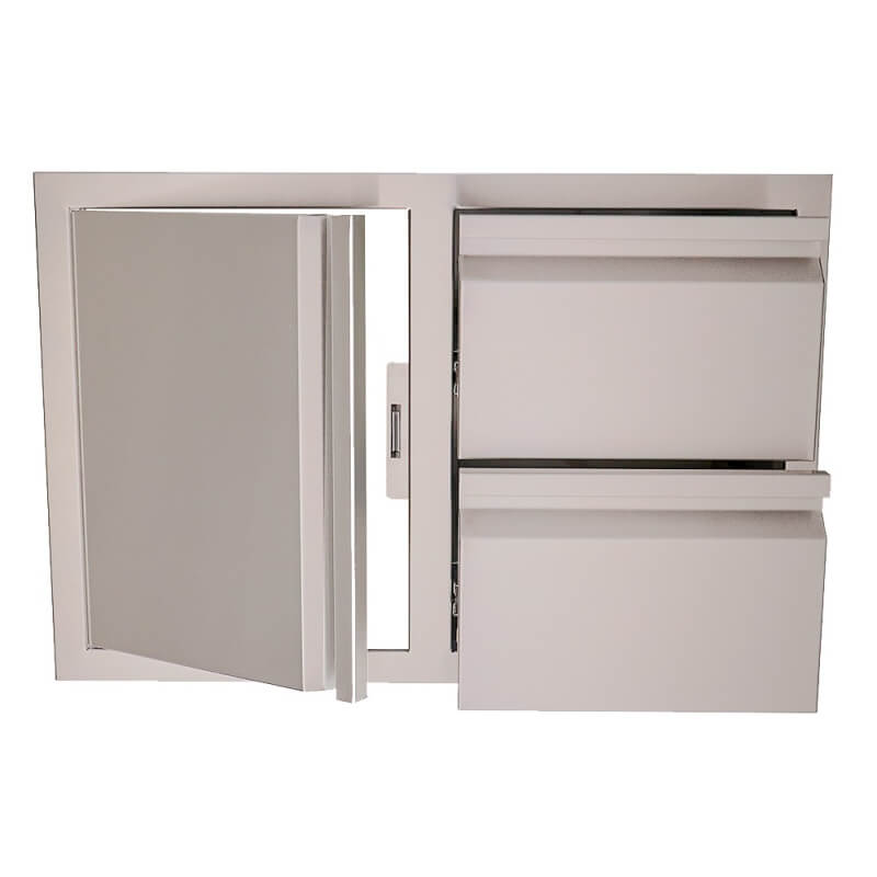 RCS 33-Inch Double Drawers With Single Door Combo - VDC1SC