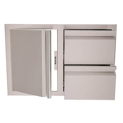 RCS 33-Inch Double Drawers With Single Door Combo - VDC1SC