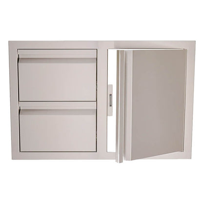 RCS 33-Inch Double Drawers With Single Door Combo - VDC1SC