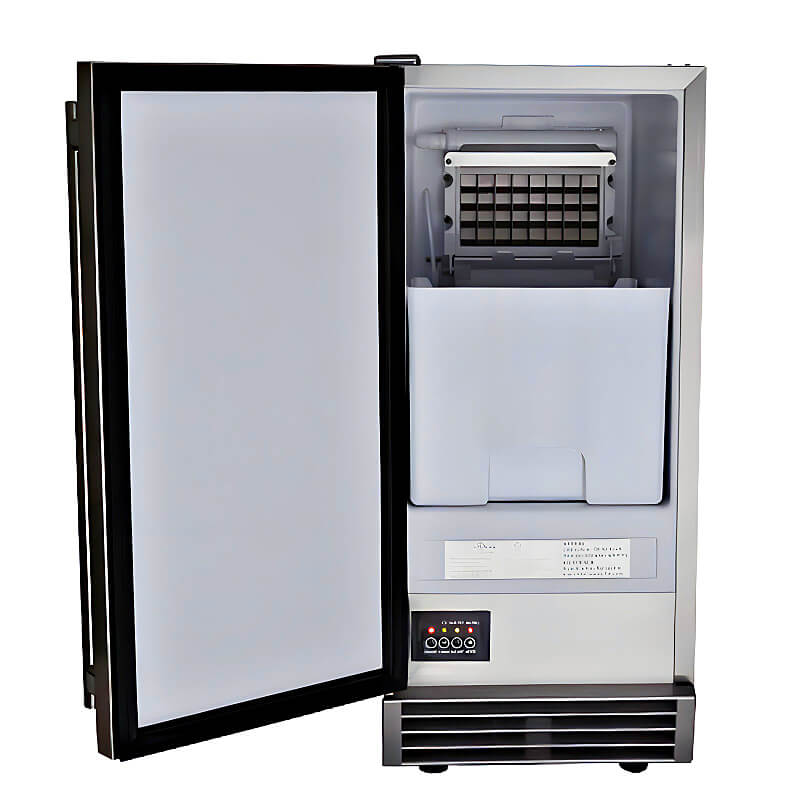 RCS 15-Inch Outdoor Rated 44 LB Ice Maker With Gravity Drain - REFR3