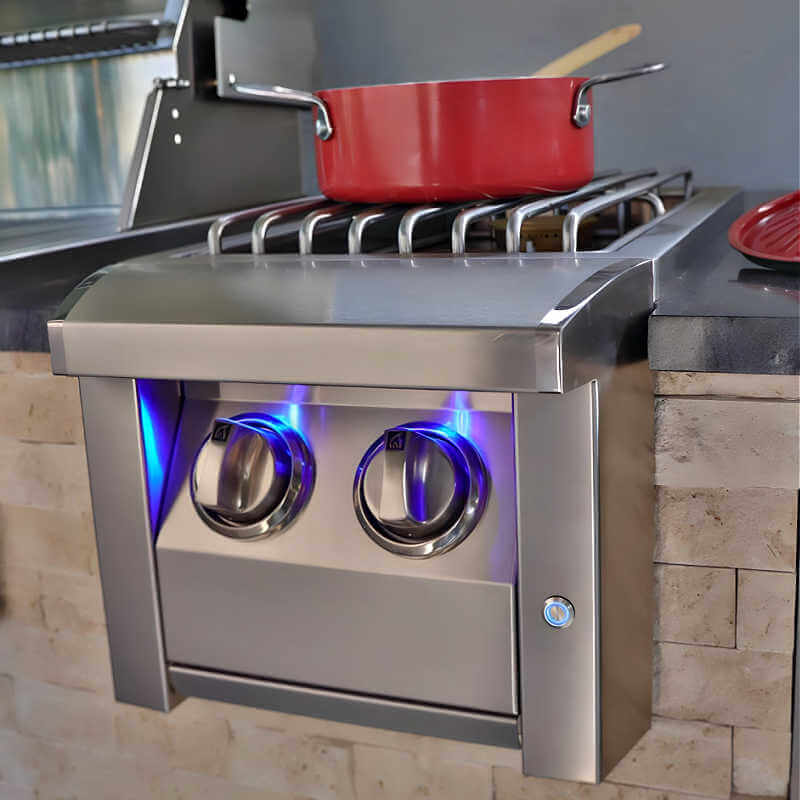 American Renaissance Grill Built-In Double Side Burner - ASBSSB